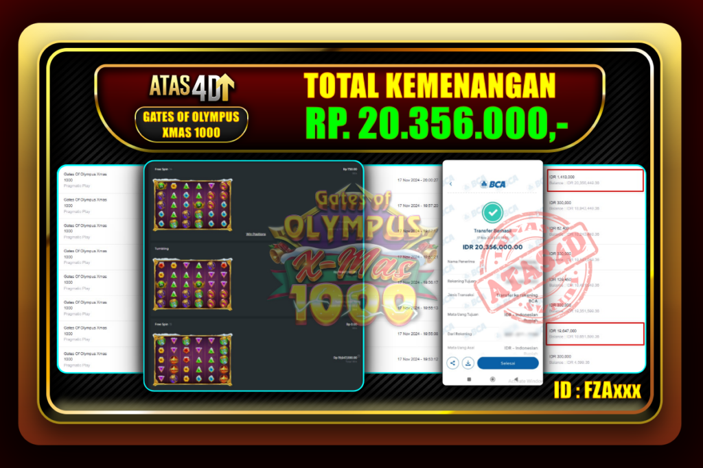 Bukti Jp ATAS4D Slot Online 17 November 2024