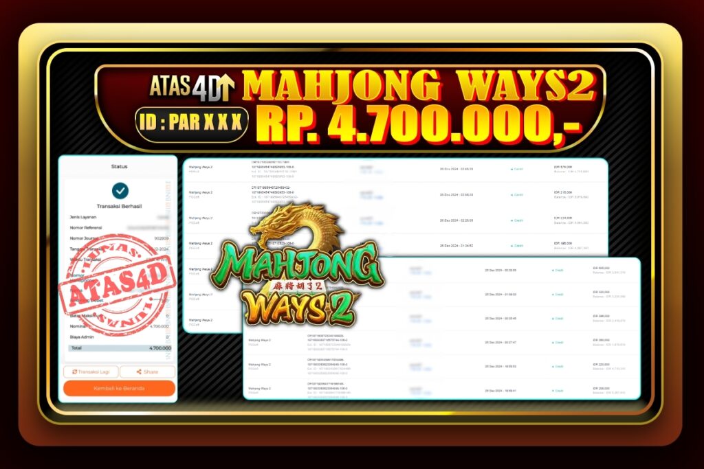 Bukti Jp ATAS4D Slot Online 25 Desember 2024