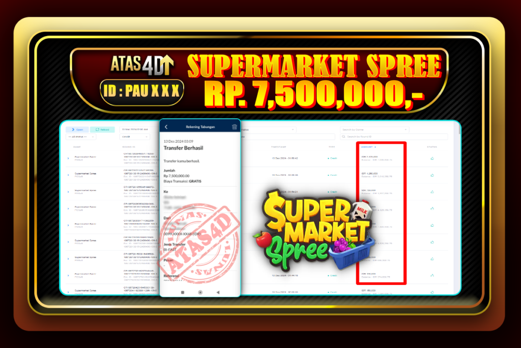 Bukti Jp ATAS4D Slot Online 13 Desember 2024