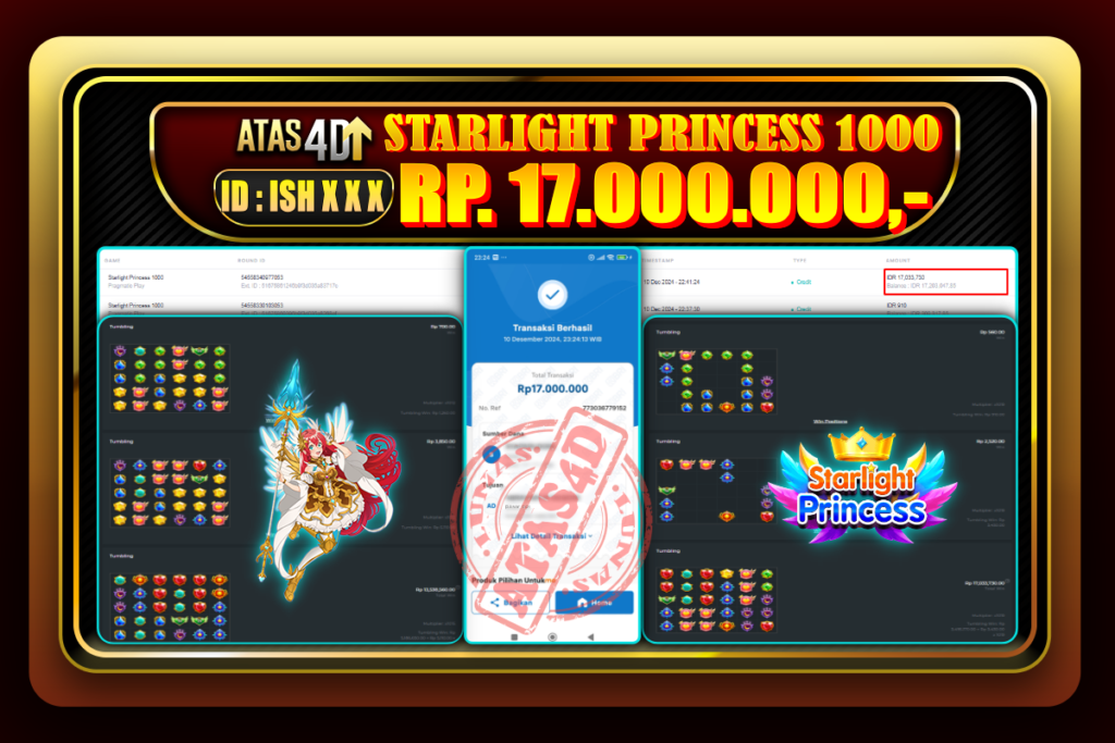 Bukti Jp ATAS4D Slot Online 10 Desember 2024