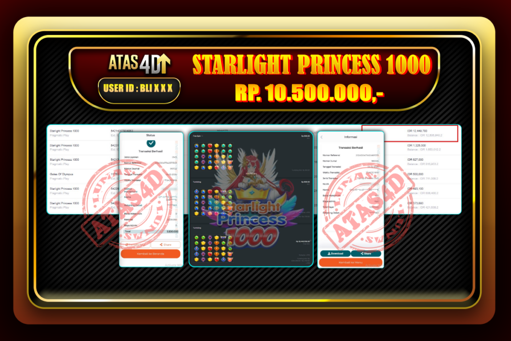 Bukti Jp ATAS4D Slot Online 04 Desember 2024