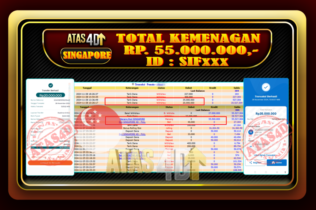 Bukti Jp ATAS4D Togel Online 28 November 2024