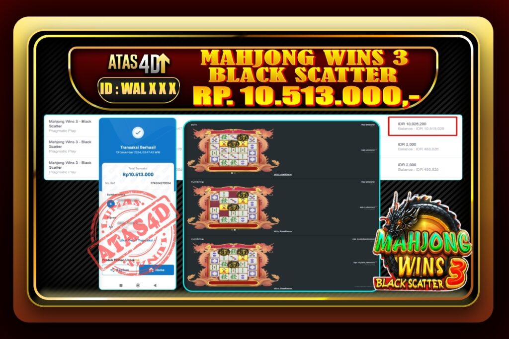 Bukti Jp ATAS4D Slot Online 13 Desember 2024