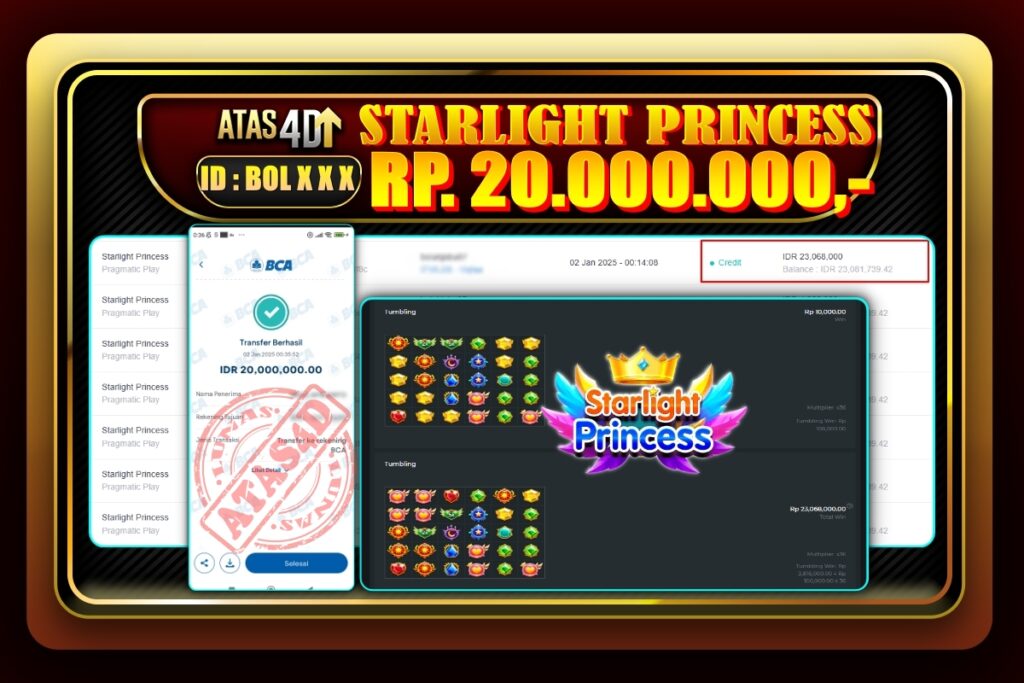 Bukti Jp ATAS4D Slot Online 02 Januari 2025