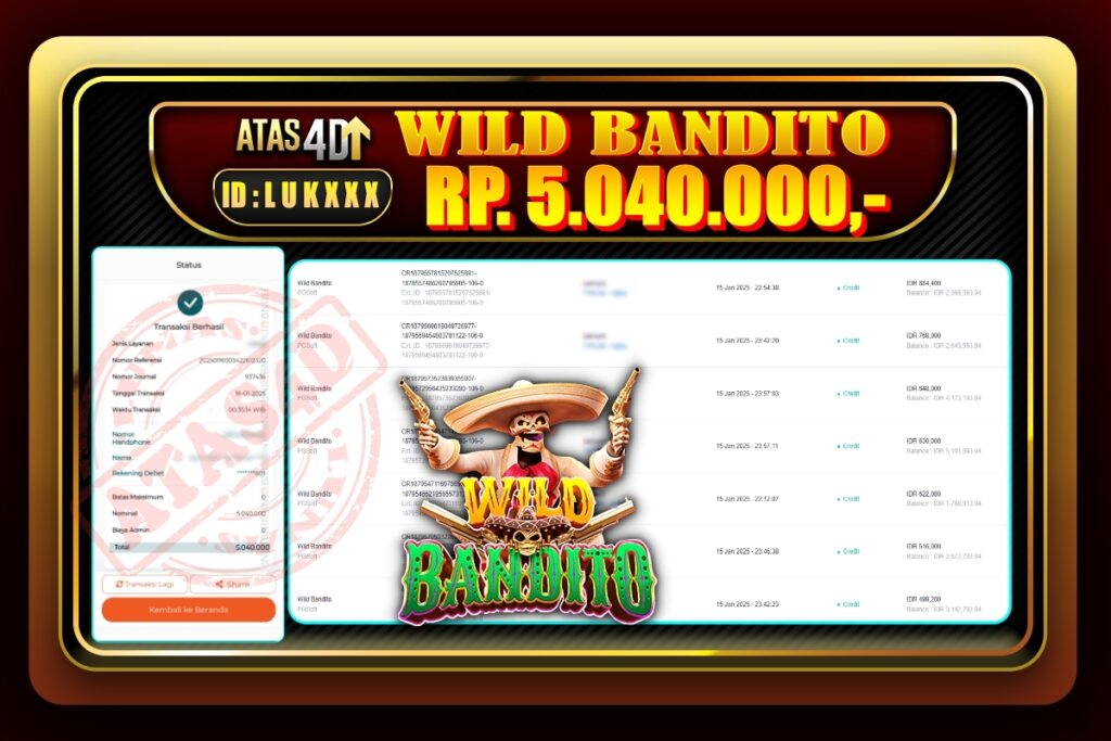 Bukti Jp ATAS4D Slot Online 15 Januari 2025