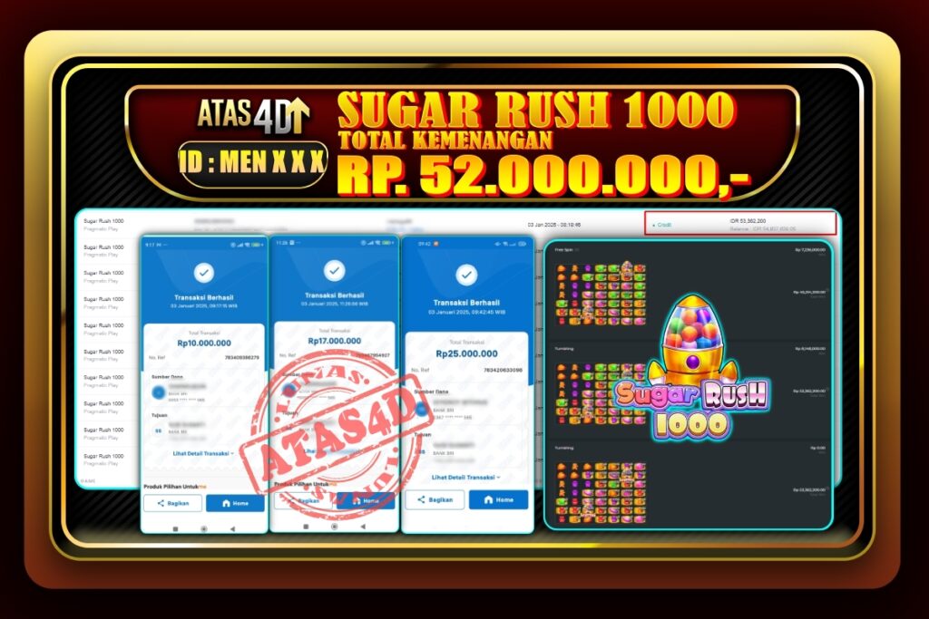 Bukti Jp ATAS4D Slot Online 03 Januari 2025