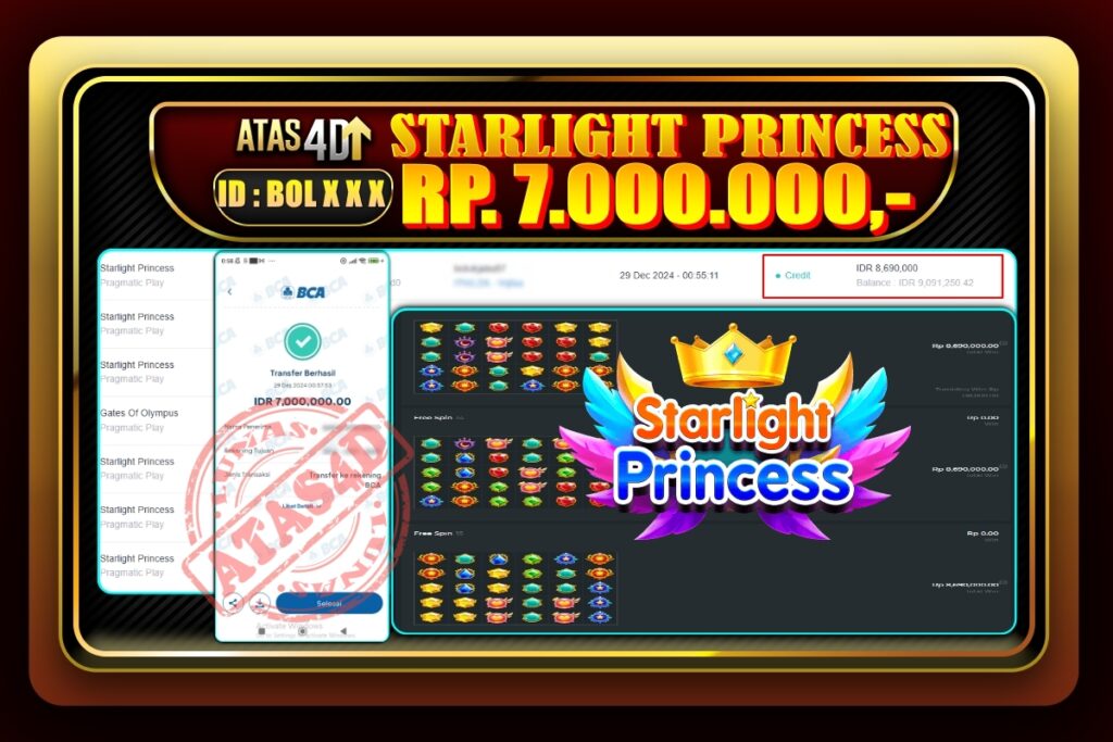 Bukti Jp ATAS4D Slot Online 29 Desember 2024