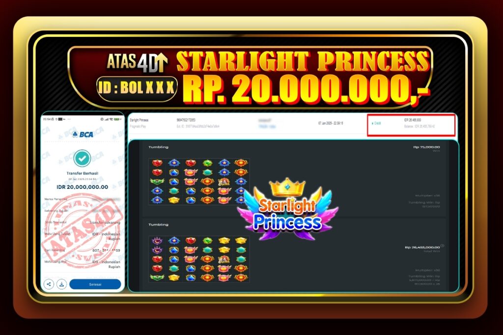 Bukti Jp ATAS4D Slot Online 07 Januari 2025