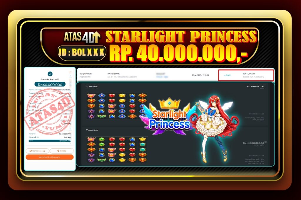 Bukti Jp ATAS4D Slot Online 08 Januari 2025