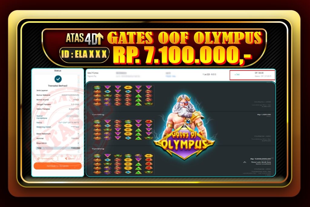 Bukti Jp ATAS4D Slot Online 11 Januari 2025