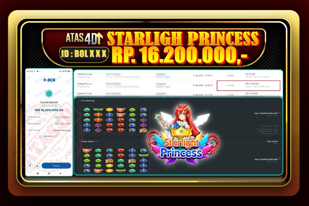 Bukti Jp ATAS4D Slot Online 11 Januari 2025