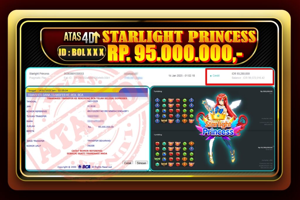 Bukti Jp ATAS4D Slot Online 14 Januari 2025