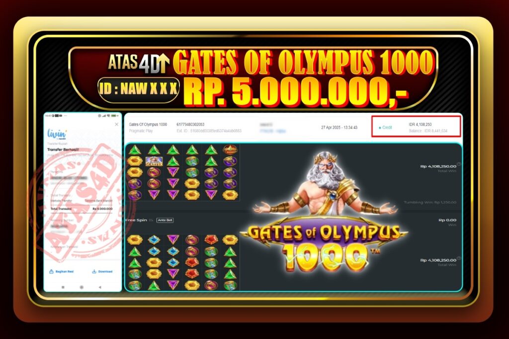 Bukti Jp ATAS4D Slot Online 27 April 2025