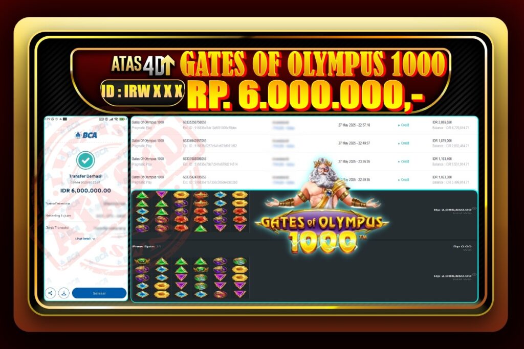 Bukti Jp ATAS4D Slot Online 27 Mei 2025.