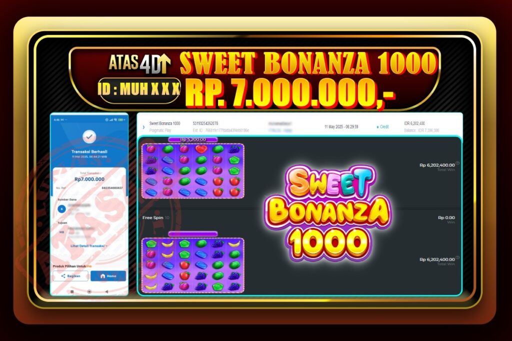 Bukti Jp ATAS4D Slot Online 11 Mei 2025