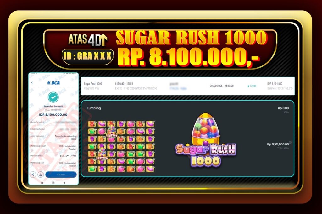 Bukti Jp ATAS4D Slot Online 30 April 2025