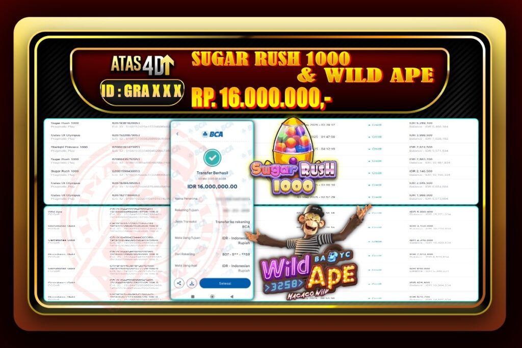 Bukti Jp ATAS4D Slot Online 03 Mei 2025