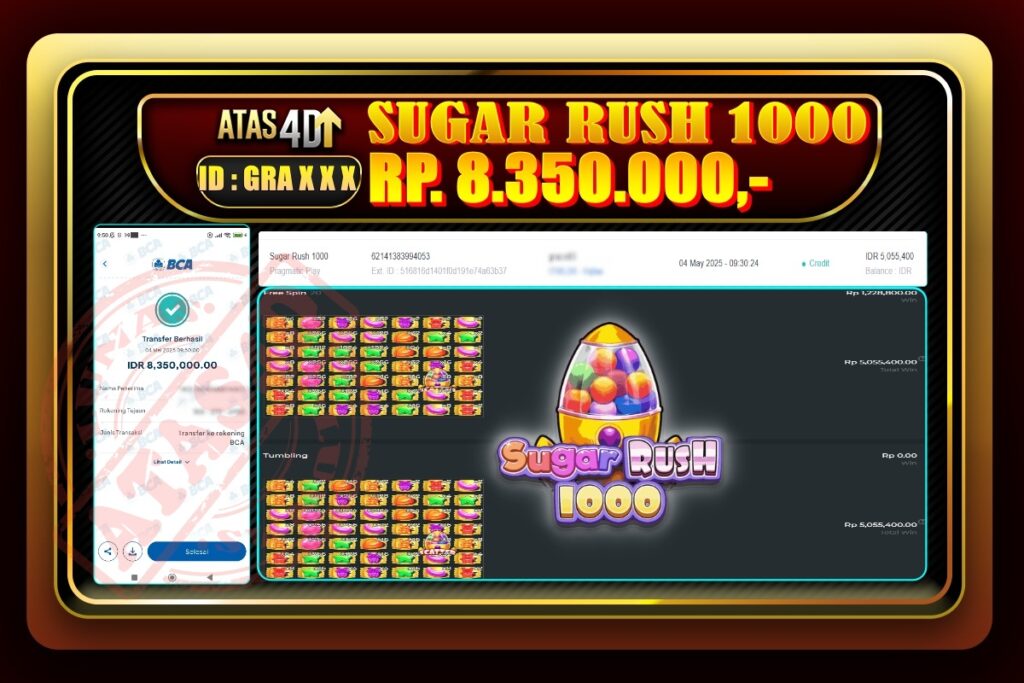 Bukti Jp ATAS4D Slot Online 04 Mei 2025