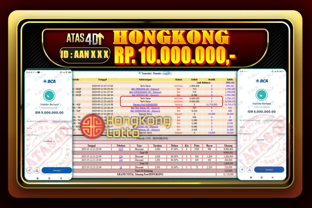 Bukti Jp ATAS4D Togel Online – 12 Mei 2025