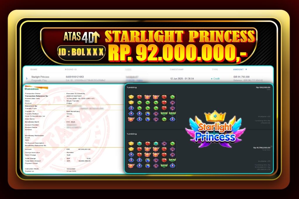 Bukti Jp ATAS4D Slot Online 12 Juni 2025