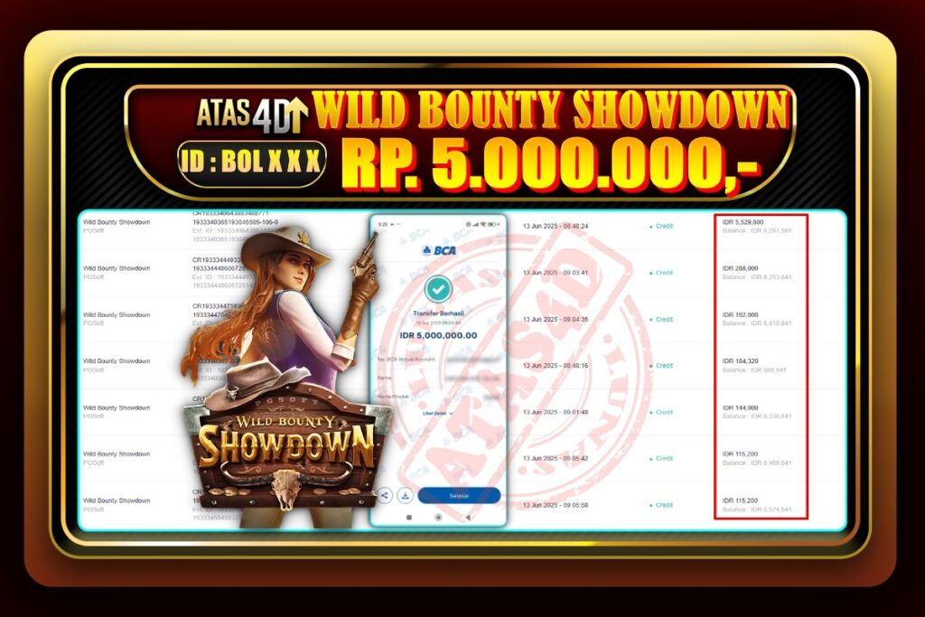 Bukti Jp ATAS4D Slot Online 13 Juni 2025