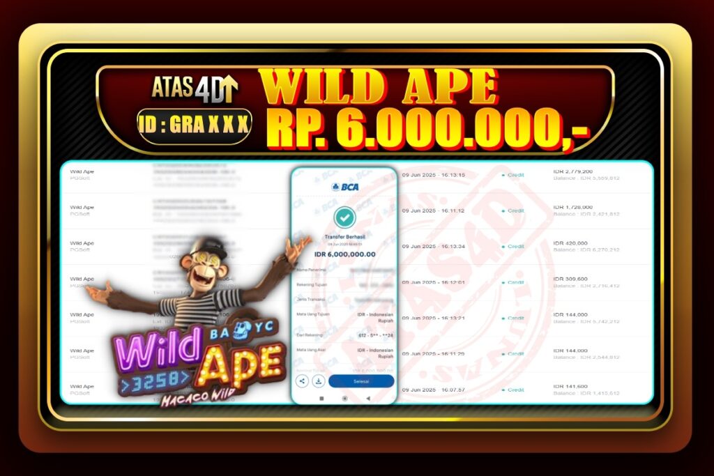 Bukti Jp ATAS4D Slot Online 09 Juni 2025.