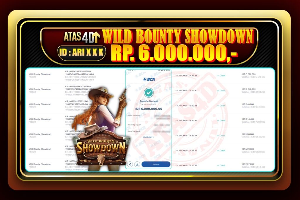 Bukti Jp ATAS4D Slot Online 14 Juni 2025