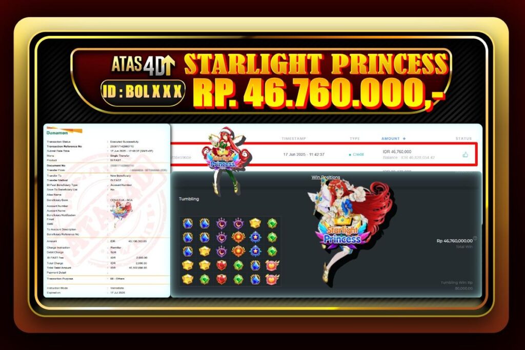 Bukti Jp ATAS4D Slot Online 17 Juni 2025