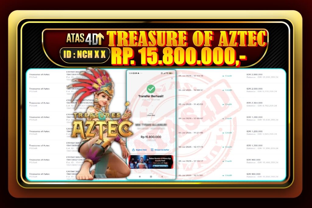 Bukti Jp ATAS4D – Slot Online 05 Juli 2025.