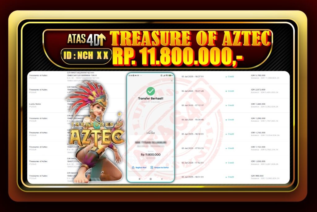 Bukti Jp ATAS4D – Slot Online 04 Juli 2025