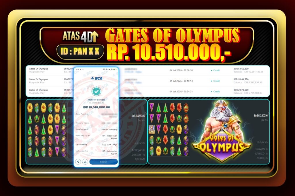 Bukti Jp ATAS4D – Slot Online 04 Juli 2025