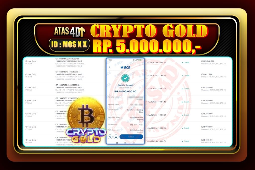 Bukti Jp ATAS4D Slot Online 14 Juli 2025