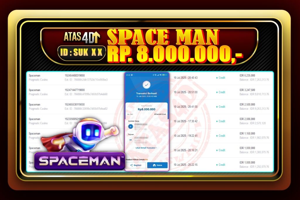 Bukti Jp ATAS4D Live Games Online 10 Juli 2025