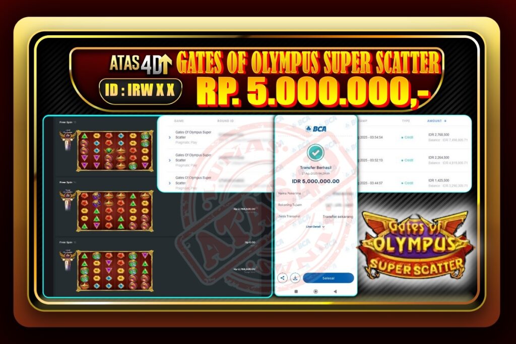 Bukti Jp ATAS4D Slot Online 27Agustus 2025.