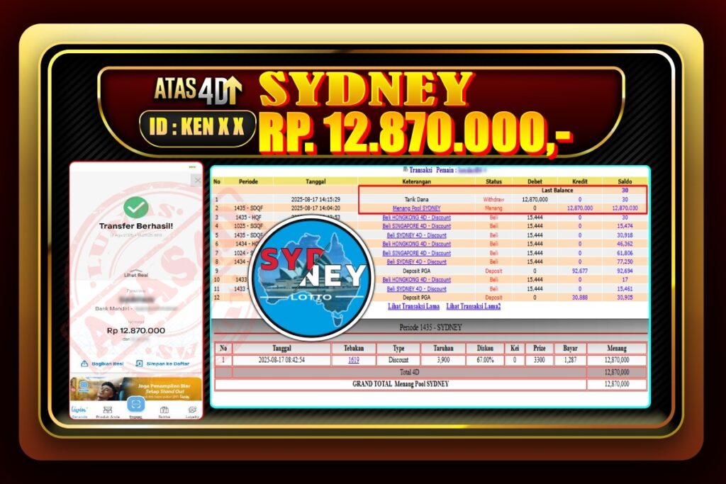 Bukti Jp ATAS4D Togel Online 17 Agustus 20250