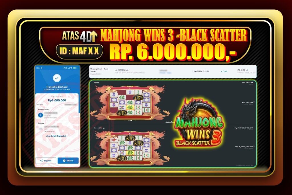 Bukti Jp ATAS4D Slot Online 11 September 2025.
