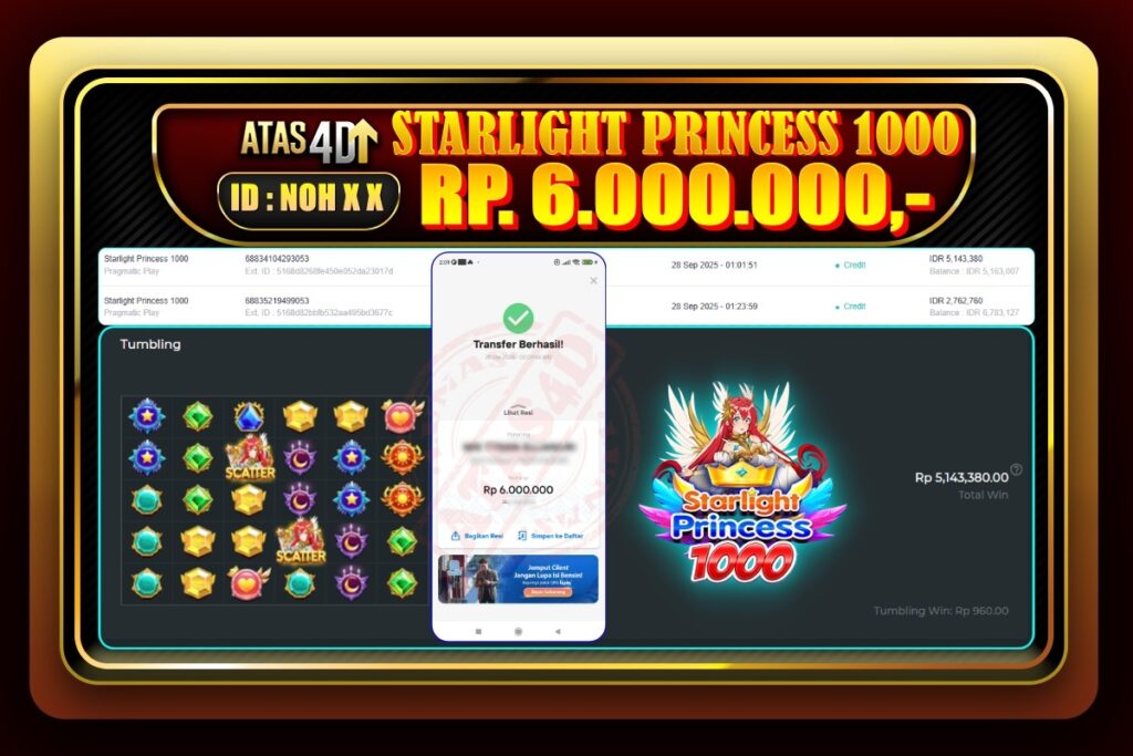 Bukti Jp ATAS4D Slot Online 28 September 2025.