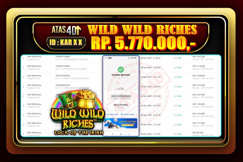 Bukti Jp ATAS4D Slot Online 04 November 2025.