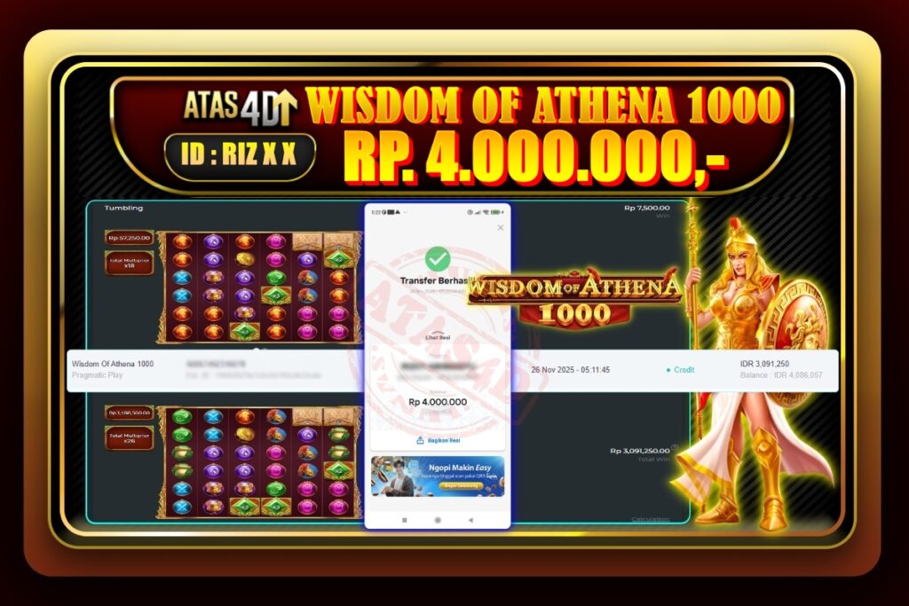 Bukti Jp ATAS4D Slot Online 26 November 2025.