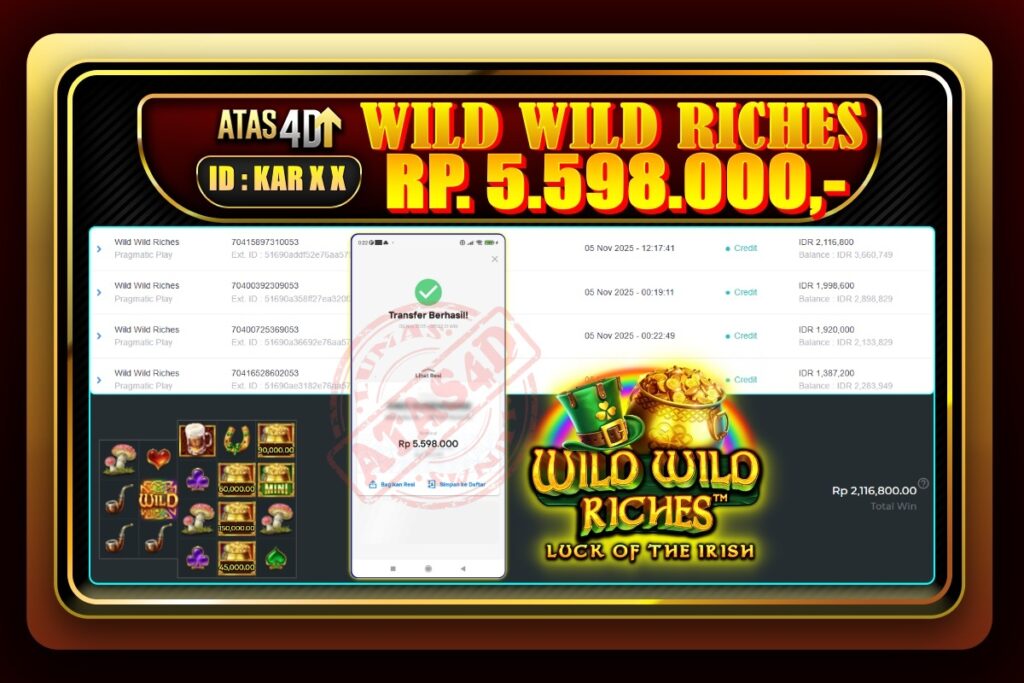 Bukti Jp ATAS4D Slot Online 05 November 2025.